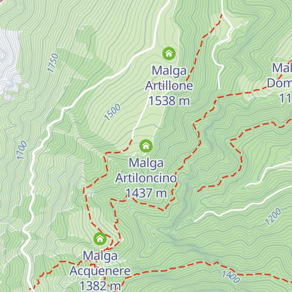 Map of Malga Artiloncino