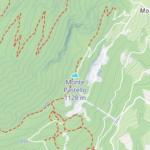Map of Monte Pastello