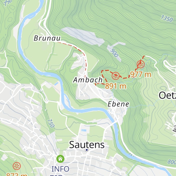 Map of Ötztal Tourismus Information