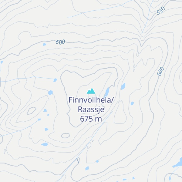 Map of Finnvollheia/Raassje
