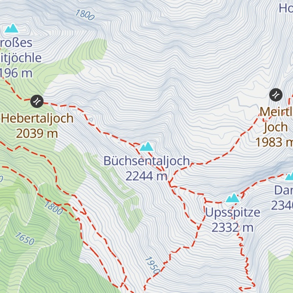Map of Büchsentaljoch