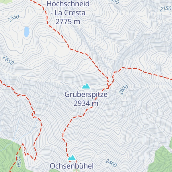 Map of Gruberspitze