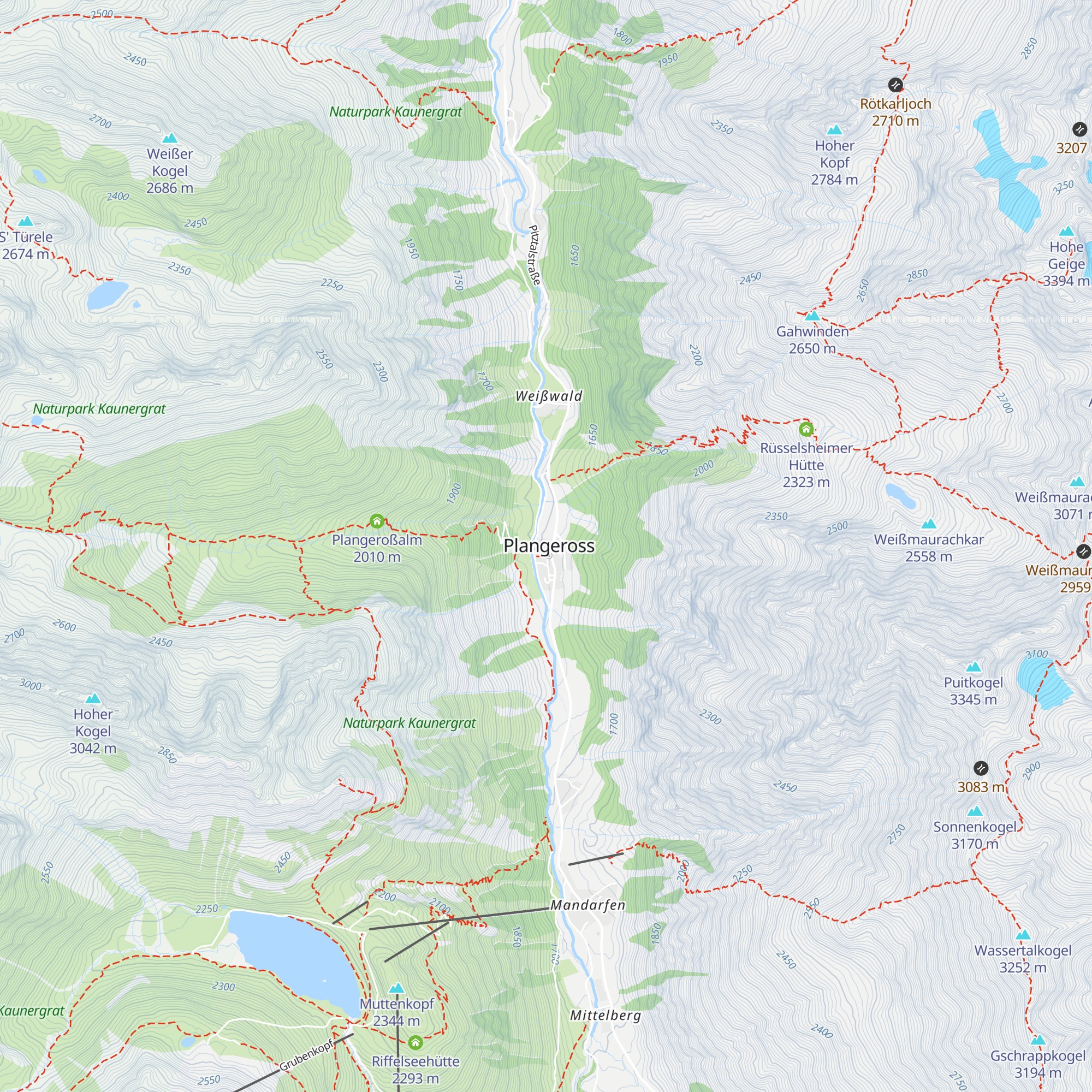 Pension Sonnalm map
