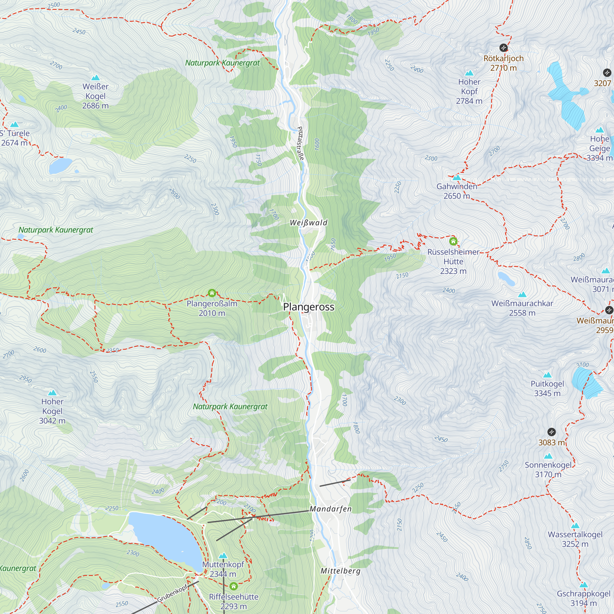 Pension Sonnalm map