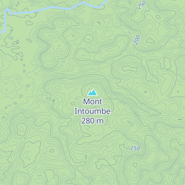 Map of Mont Intoumbe