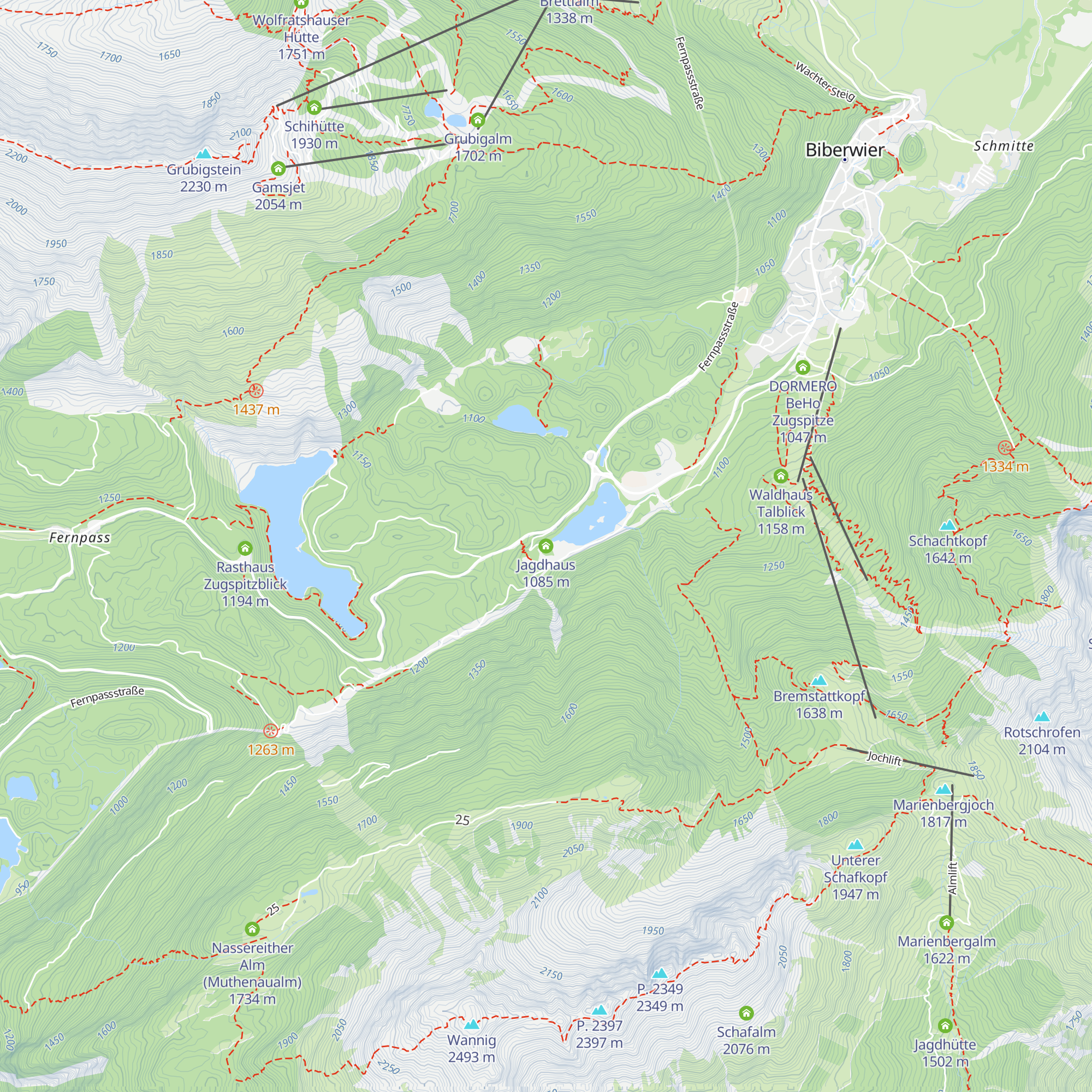 Jagdhaus map