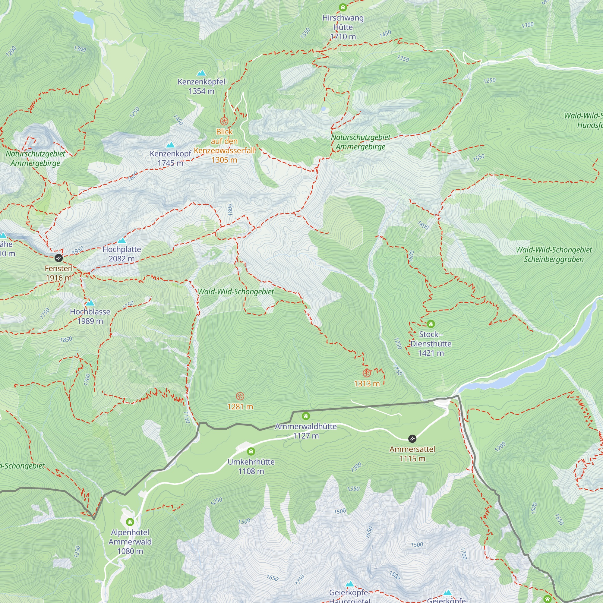 Weitalm map