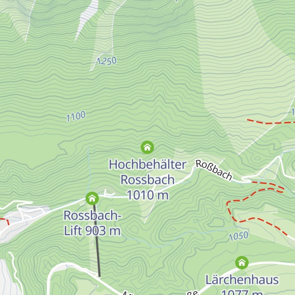 Map of Hochbehälter Rossbach