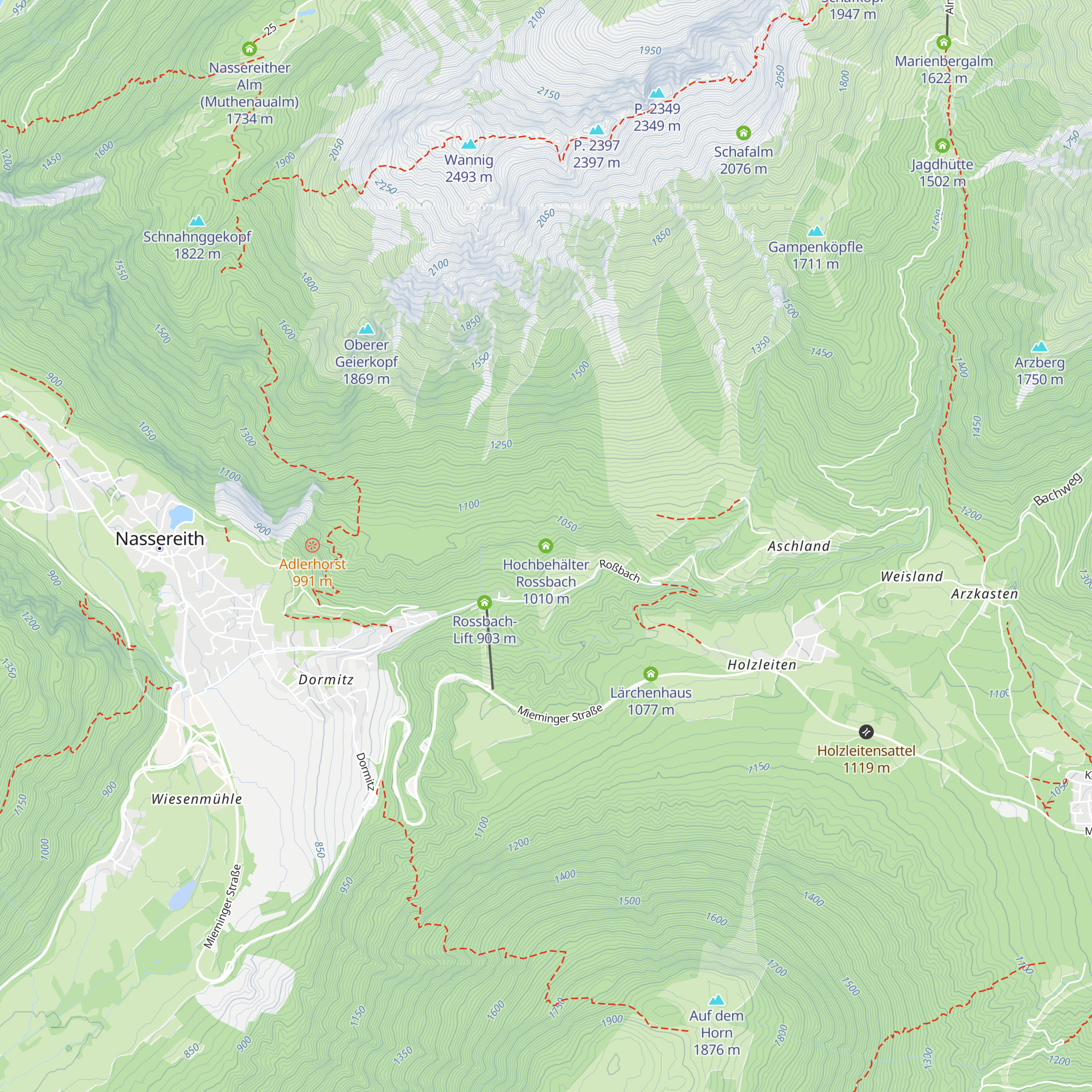 Hochbehälter Rossbach map