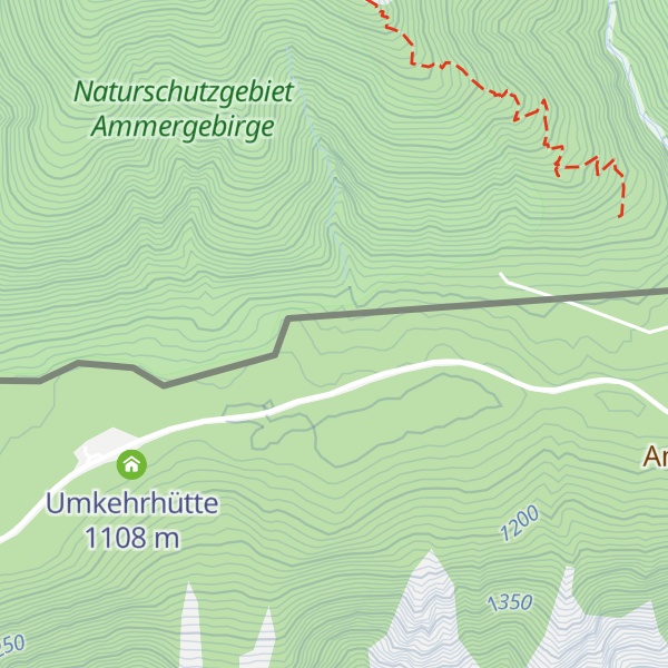 Map of Ammerwaldhütte