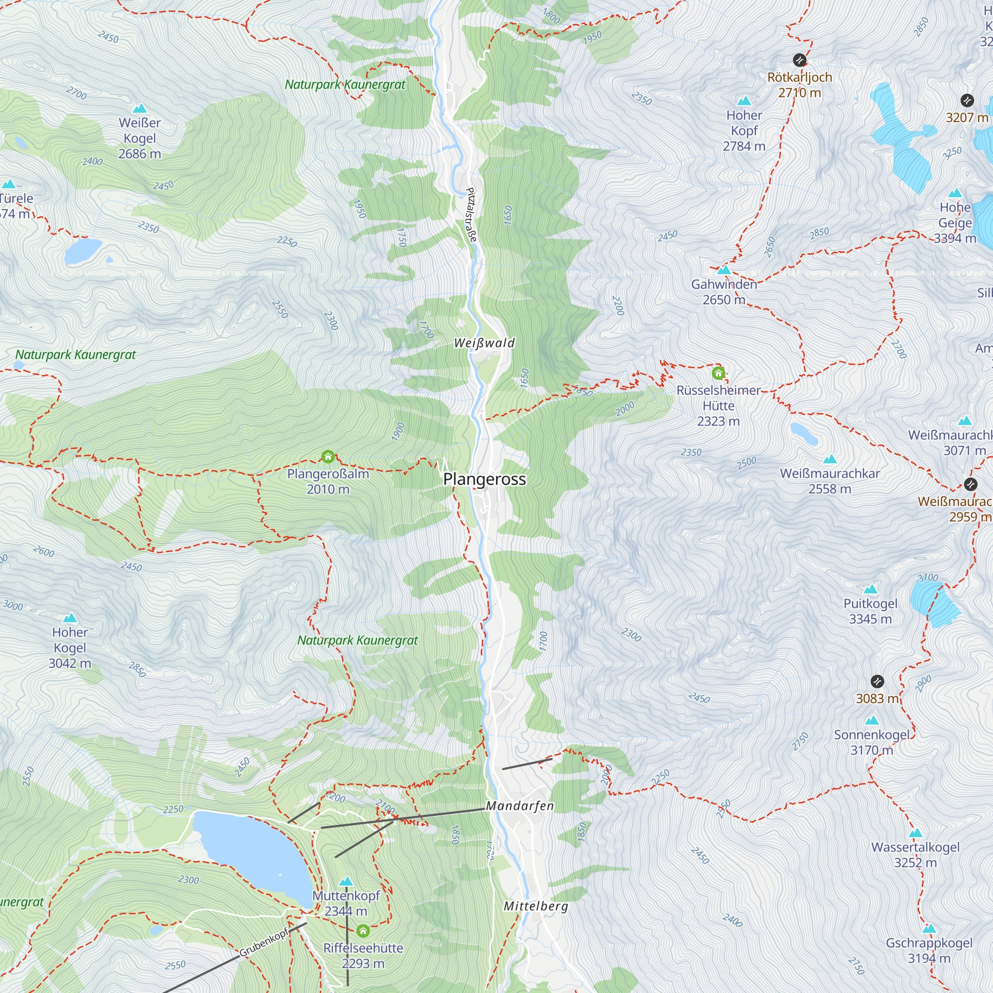 Hotel Sportalm map