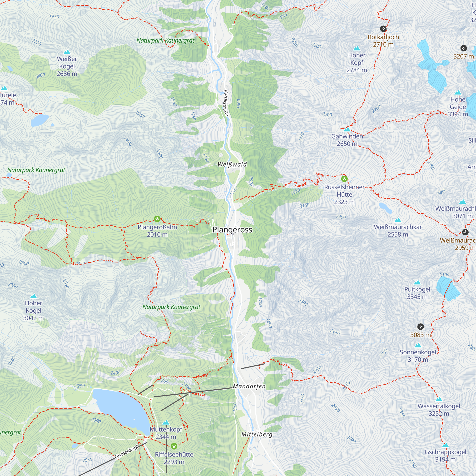 Hotel Sportalm map