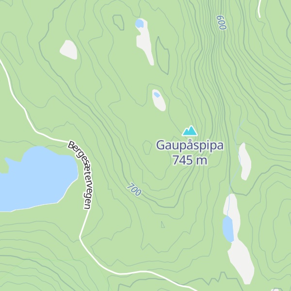 Map of Gaupåsen