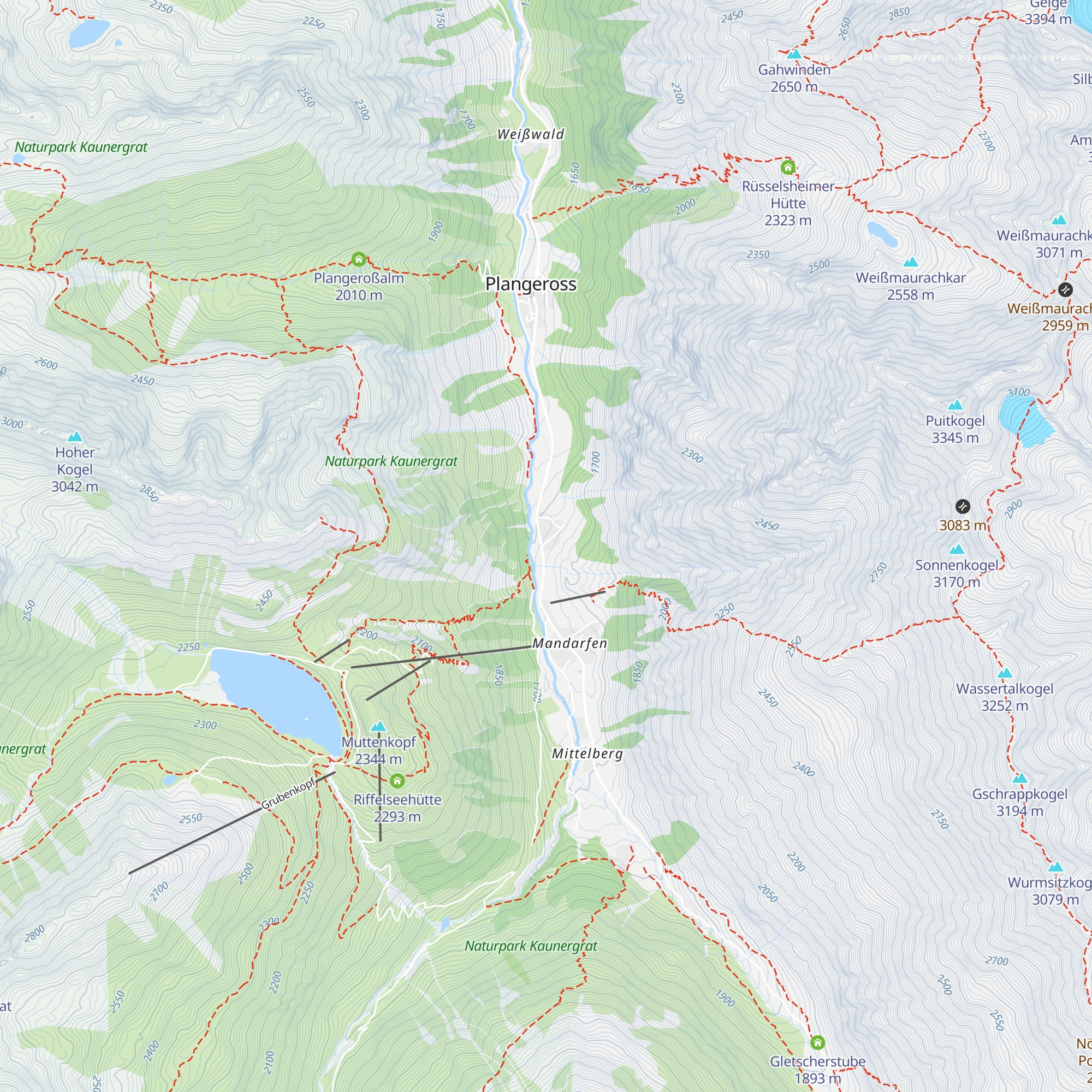 Almbar Hexenkessel map