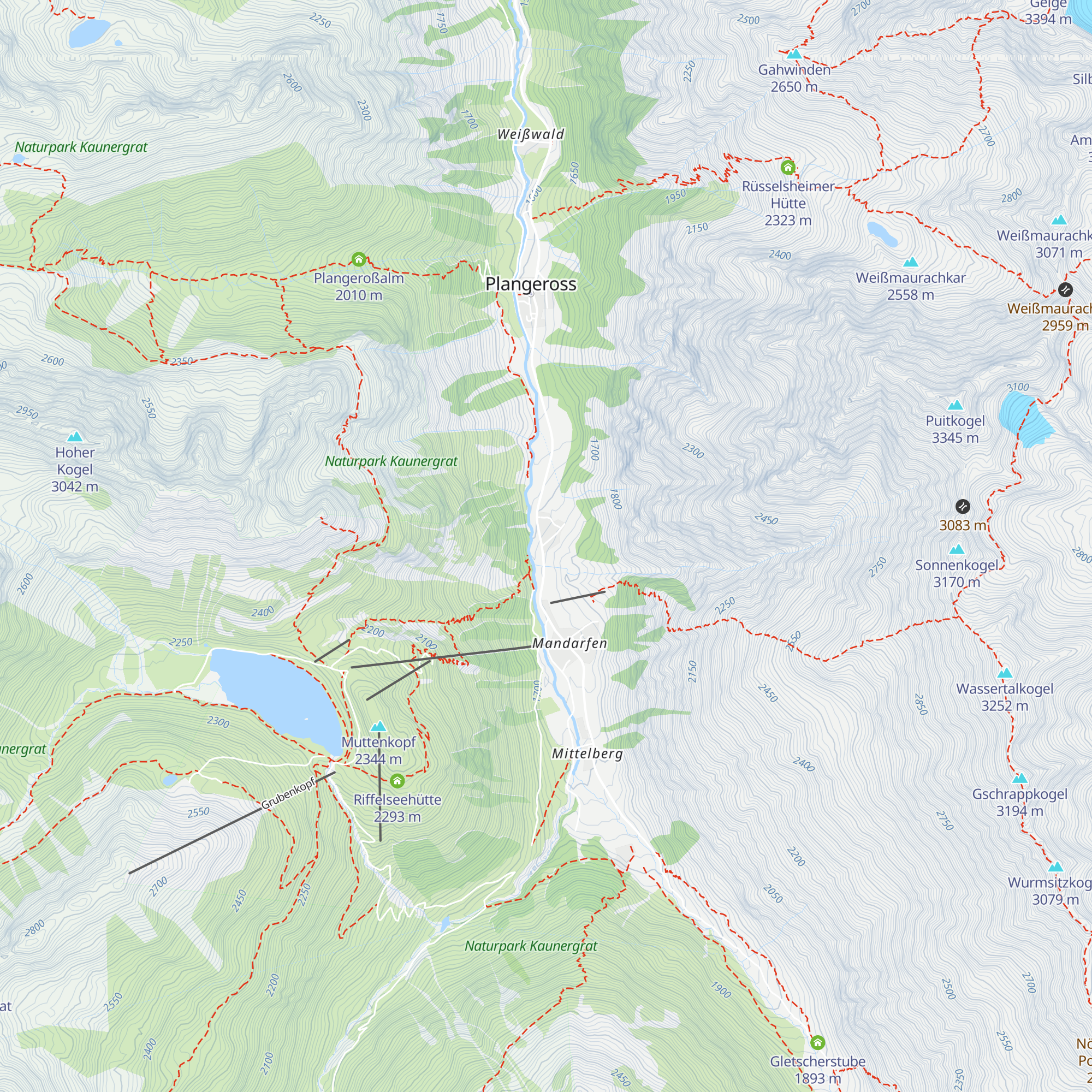 Almbar Hexenkessel map
