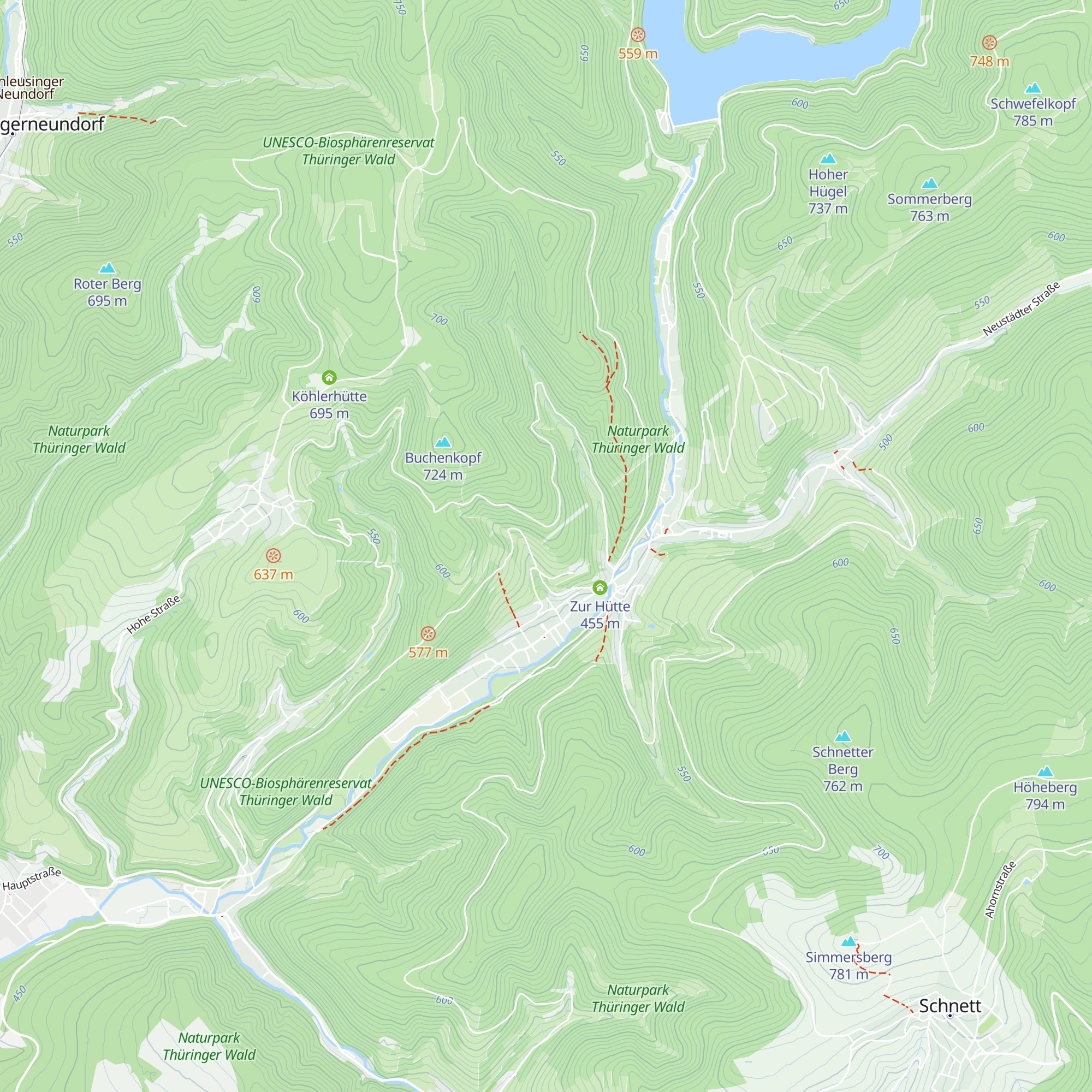 Wanderhütte map