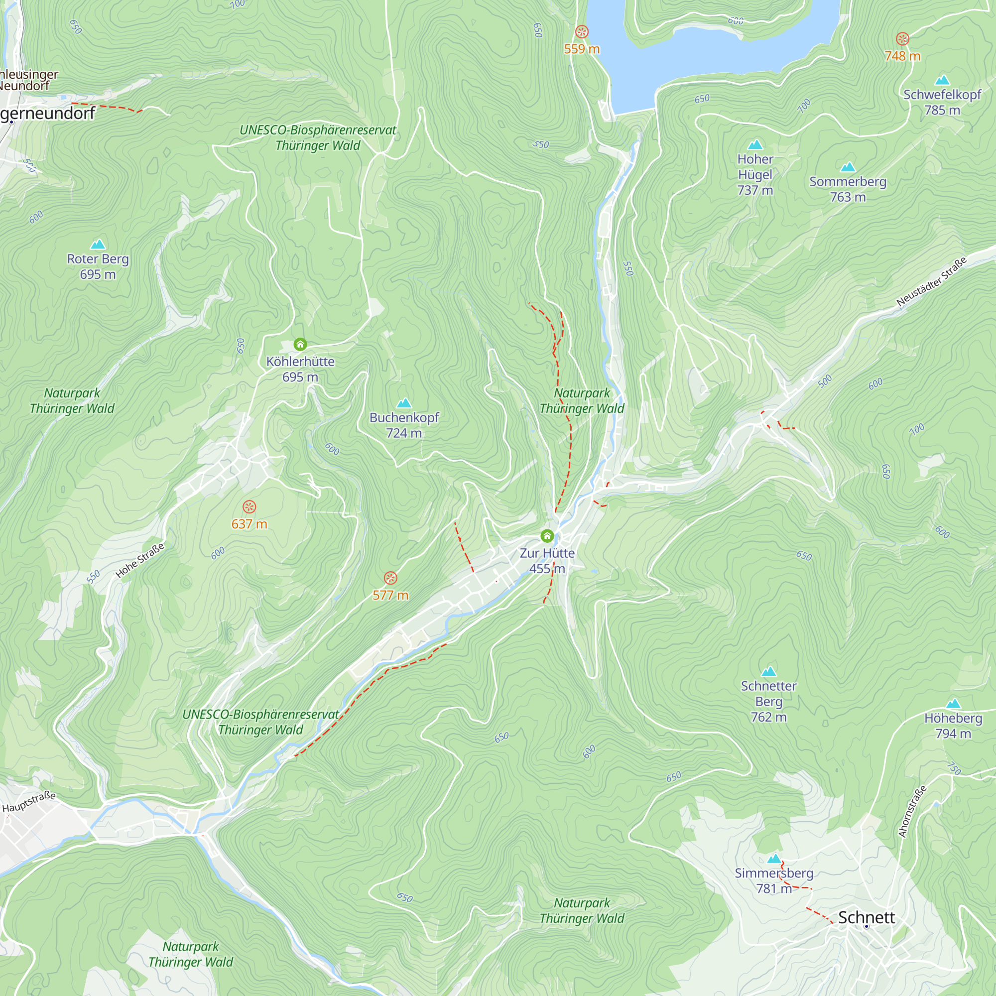 Wanderhütte map