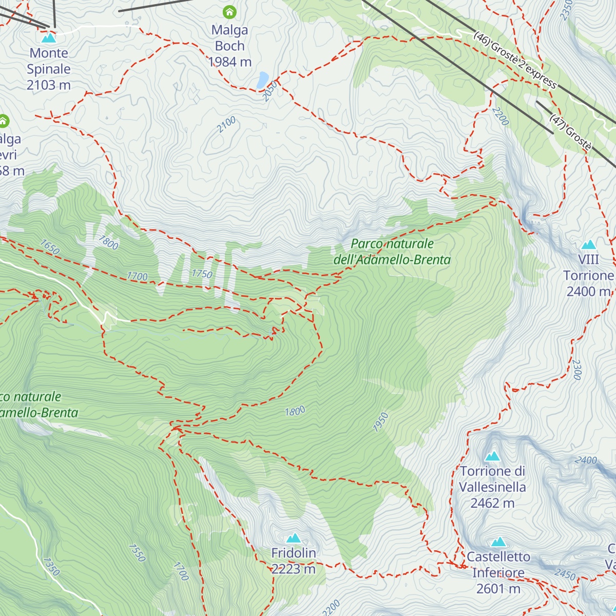 Malga Vallesinella di Sopra map