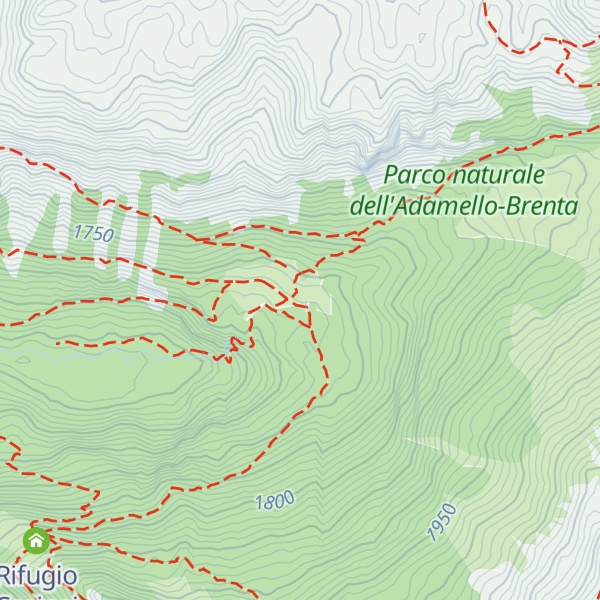 Map of Malga Vallesinella di Sopra
