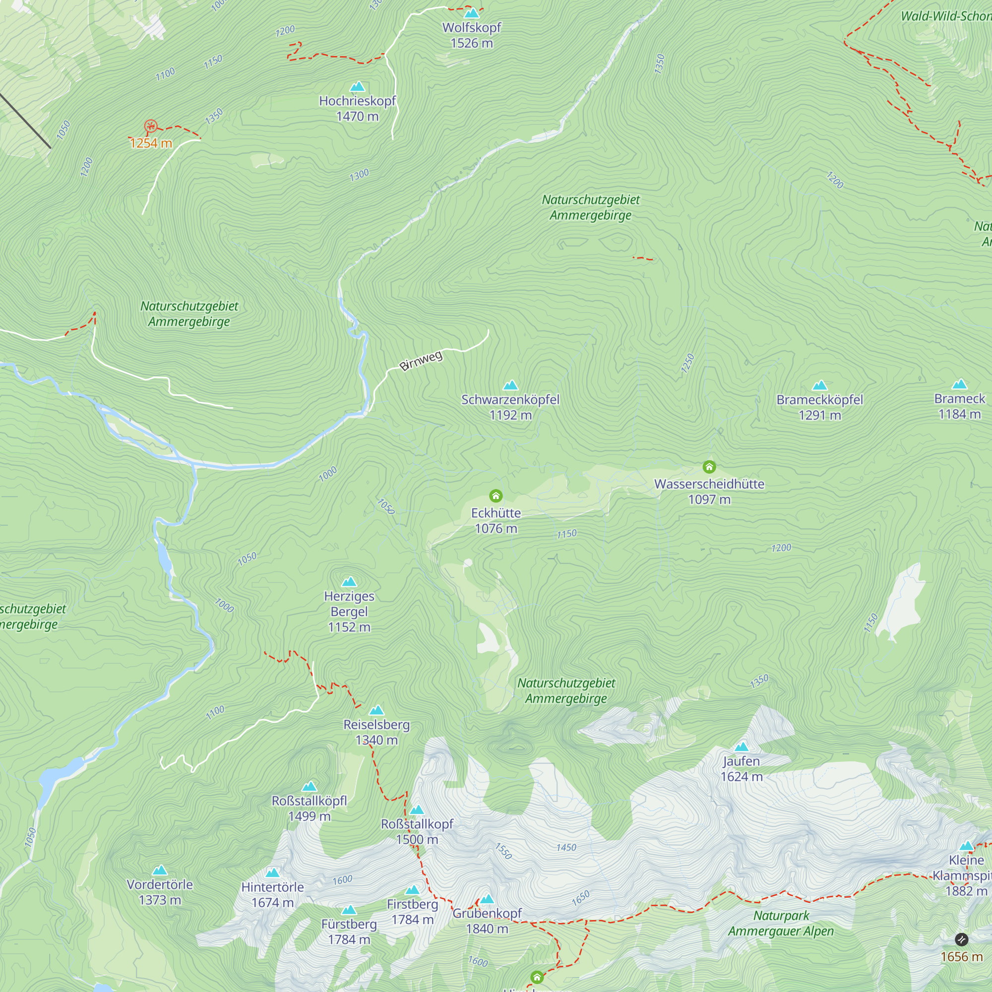 Eckhütte map