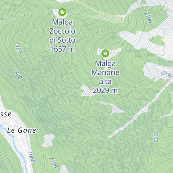 Map of Malga Mandrie di sotto