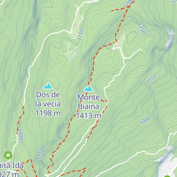 Map of Monte Biaina
