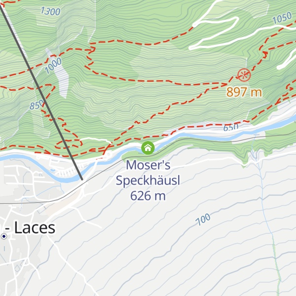 Map of Moser's Speckhäusl