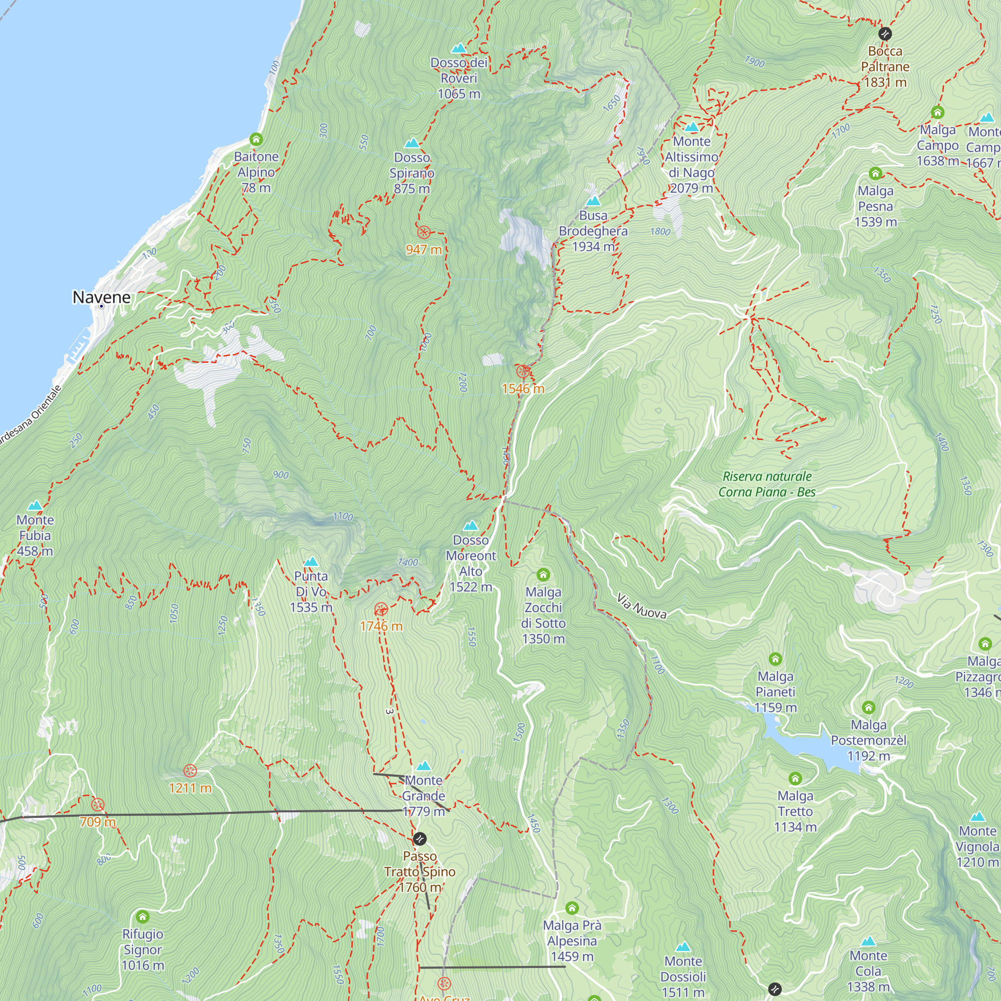 Bocca di Navene map