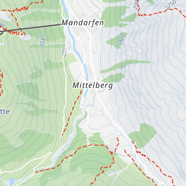 Map of Hotel Gletscherblick