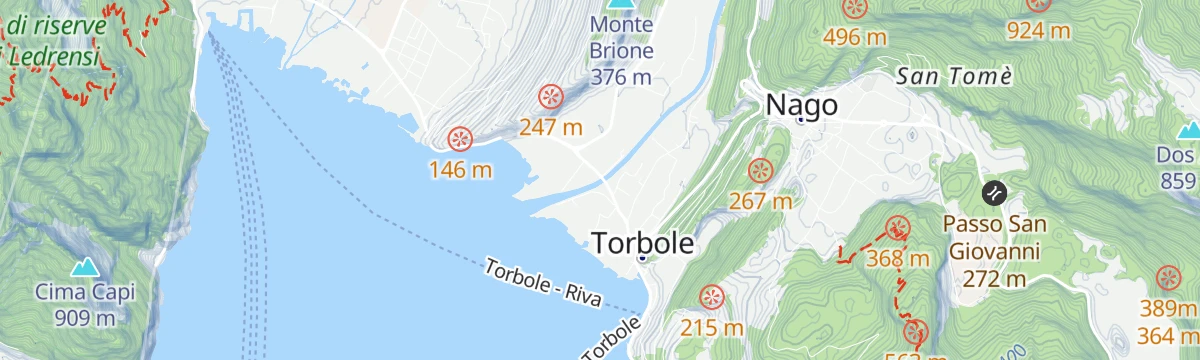 Map of the start of Fiume Sarca U3