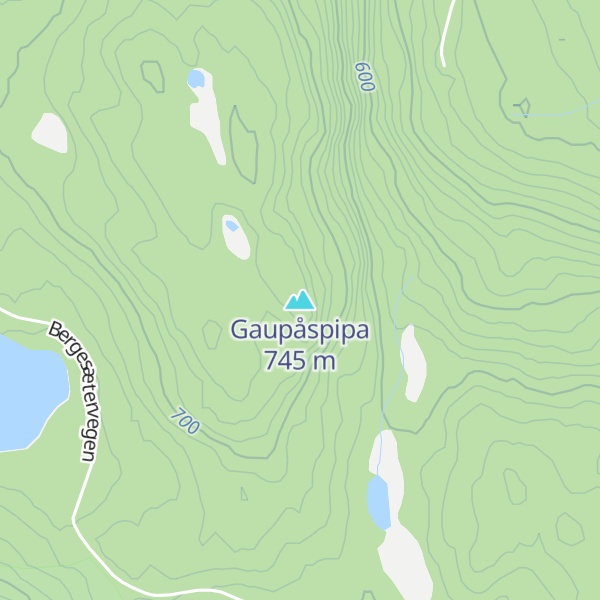 Map of Gaupåspipa