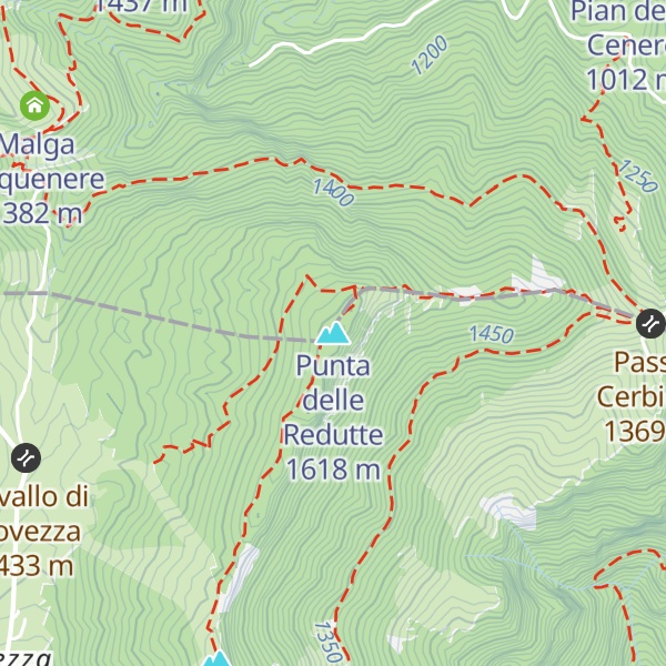 Map of Punta delle Redutte