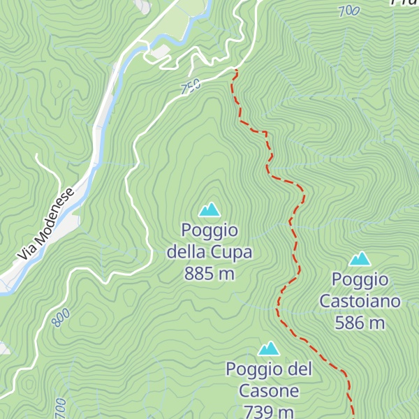 Map of Poggio della Cupa