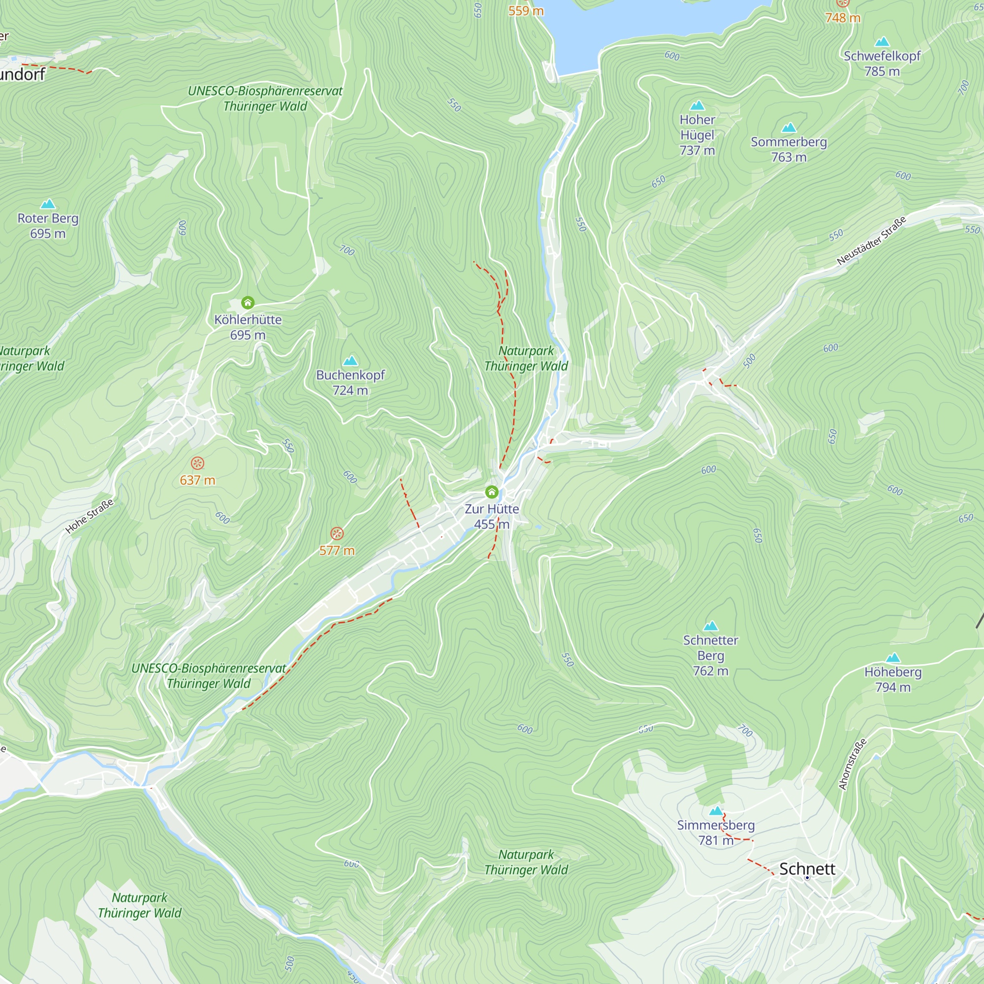 Zur Hütte map