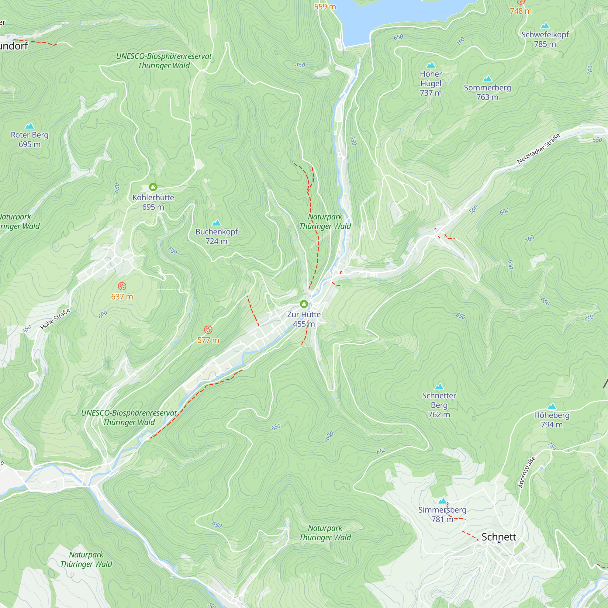 Zur Hütte map