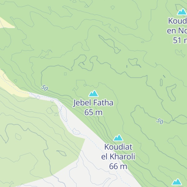 Map of Jebel Fatha