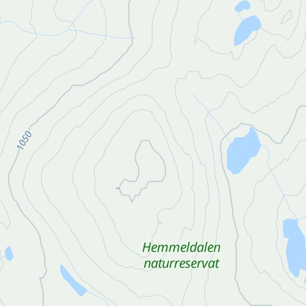 Map of Gjertrudsfjellet