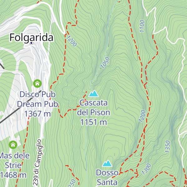 Map of Cascata del Pison