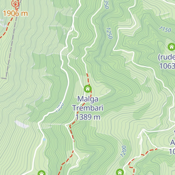 Map of Malga Trembari