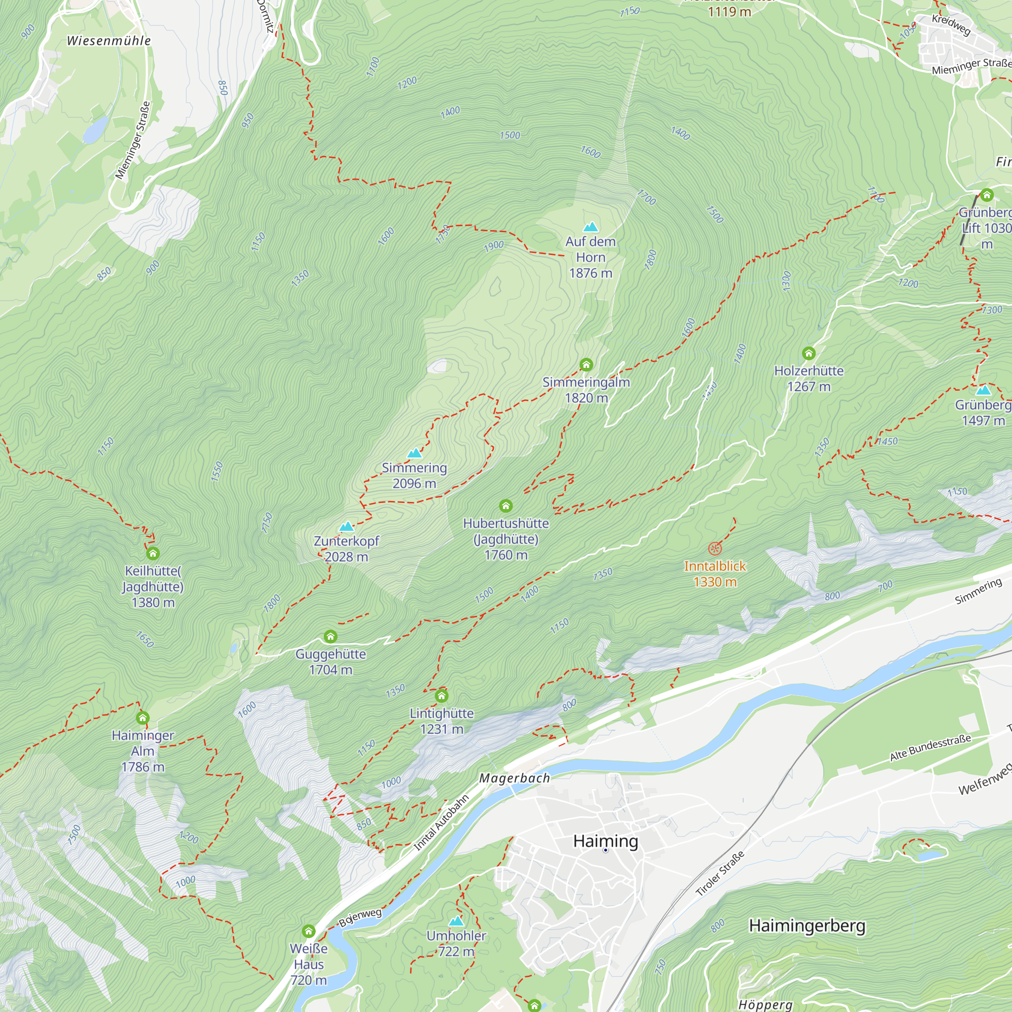 Hubertushütte (Jagdhütte) map