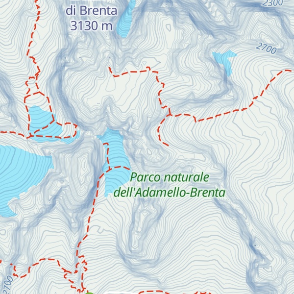 Map of Cima Garbari