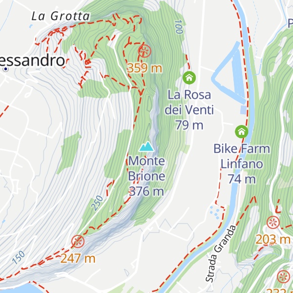 Map of Monte Brione