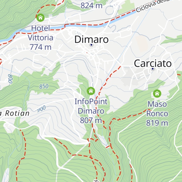 Map of InfoPoint Dimaro