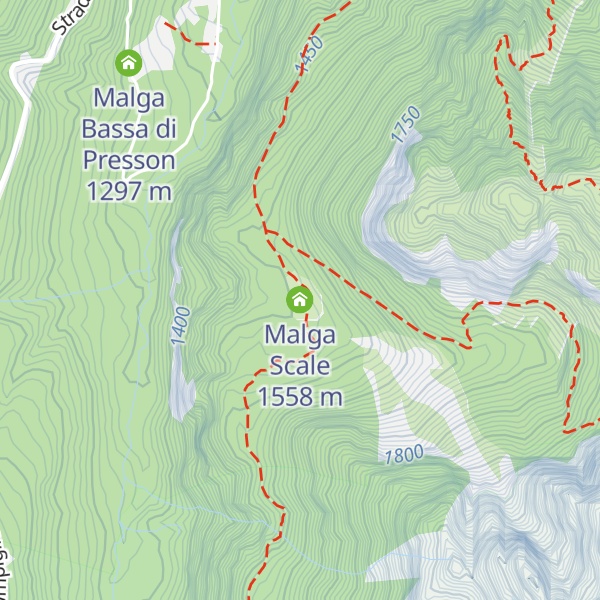 Map of Malga Scale
