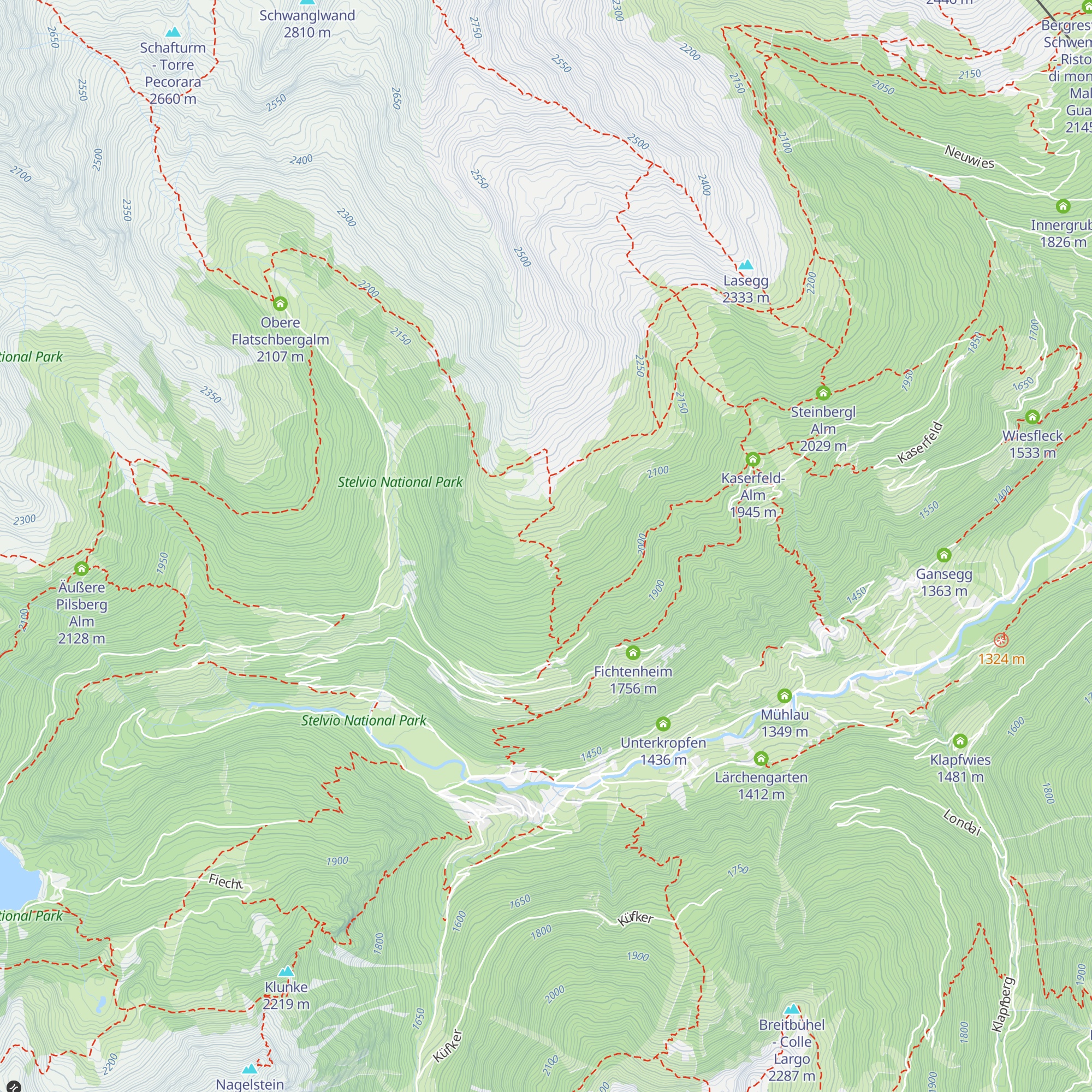 Kuhhüttl map