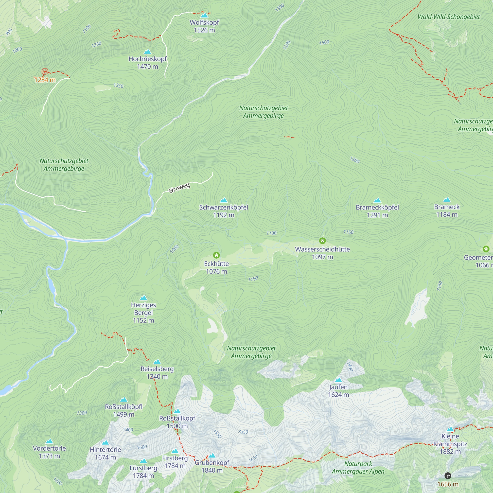 Krottensteinhütte map