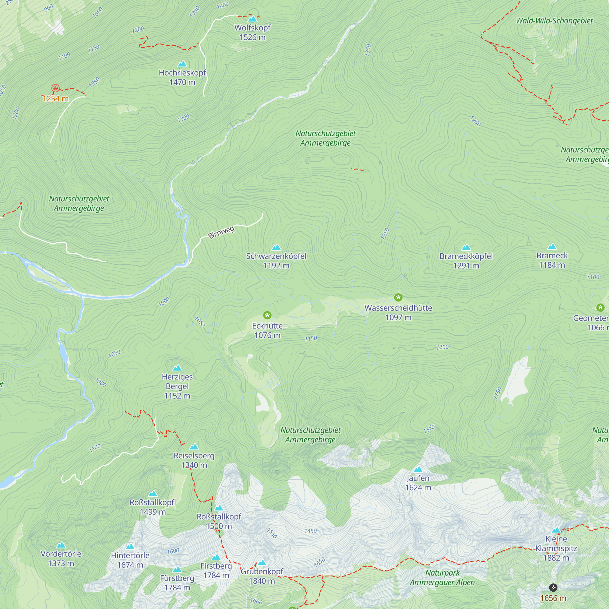 Krottensteinhütte map