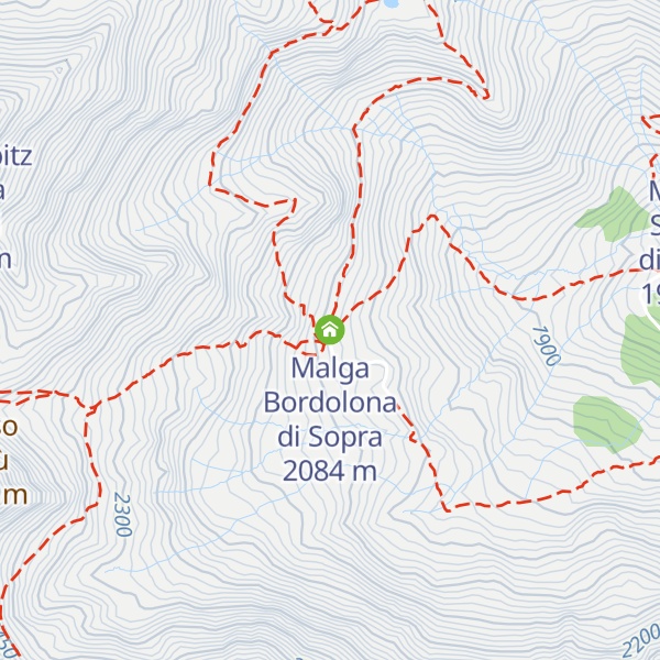 Map of Malga Bordolona di Sopra