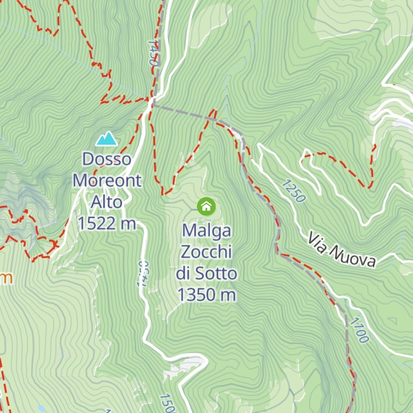 Map of Malga Zocchi di Sotto