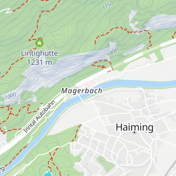 Map of Rafting Alm